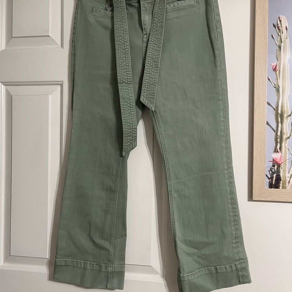 Pilcro and the Letterpress Sage Green Chinos